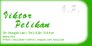 viktor pelikan business card