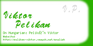 viktor pelikan business card